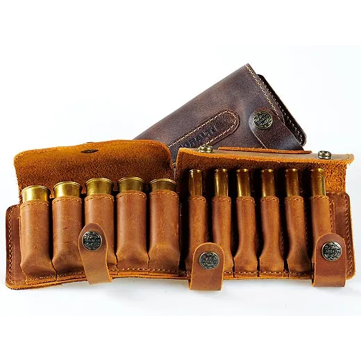 Leather cartridge-box for hunting and carbine cartridges