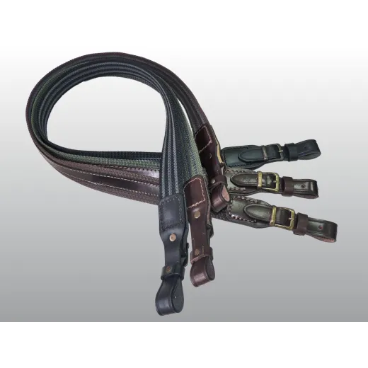 Anti-slip belt with leather strap