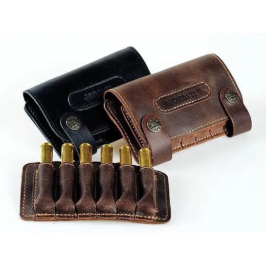 Leather cartridge-box for carbine cartridges
